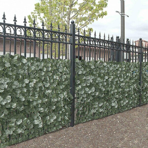 Tepee Supplies 94 x 39 in. Faux Ivy Privacy Artificial Fence Screen Hedge Wall TE2750772